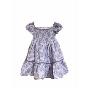 Joie Baby Dress 24M Lavender Floral Smocked Cottagecore Puff Sleeve